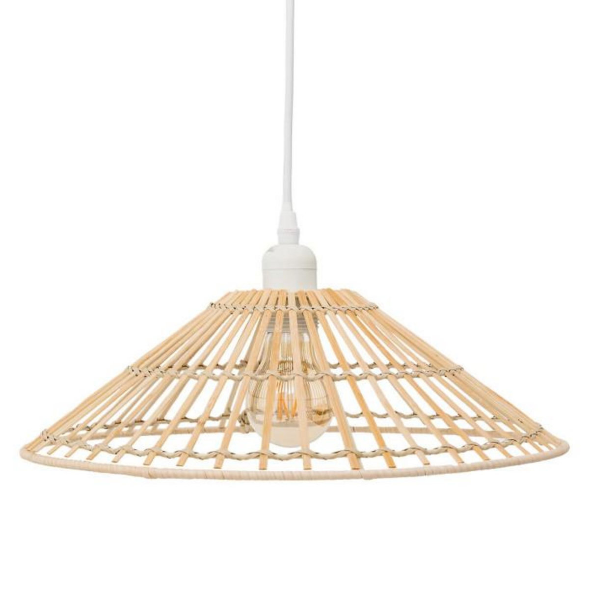 ATMOSPHERA Lampe Suspension en Bambou  Mahé  36cm Naturel