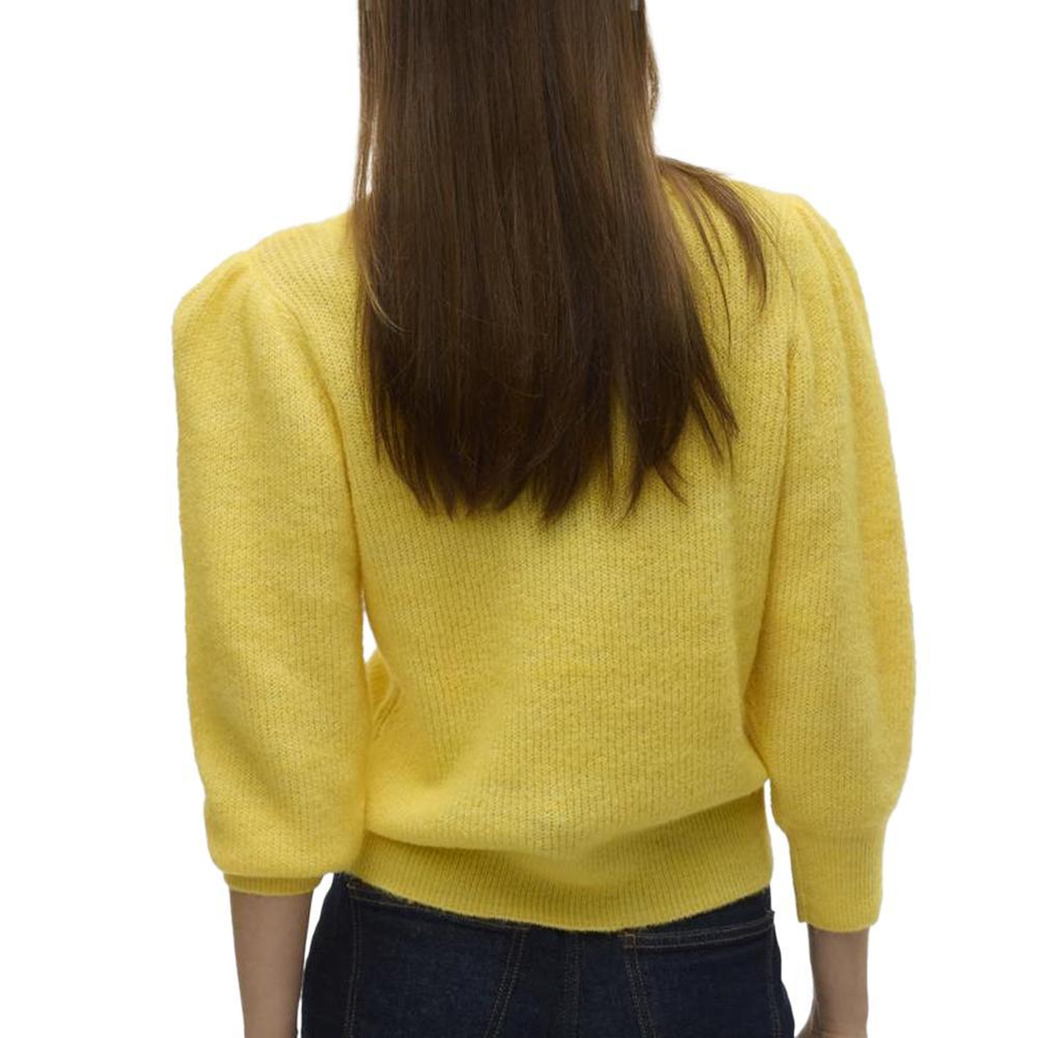 Voir la diapositive 2 : Vero Moda Pull Jaune Femme Vero Moda Vigga