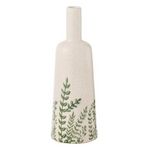 Paris Prix Vase Bouteille Déco  Ferny  34cm Vert & Blanc