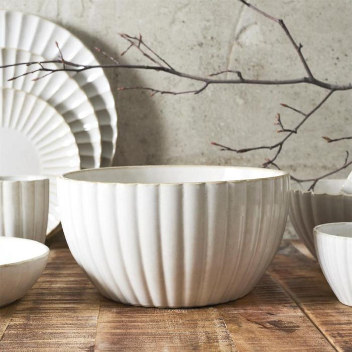 Paris Prix Saladier en Céramique  Vlora  23cm Beige