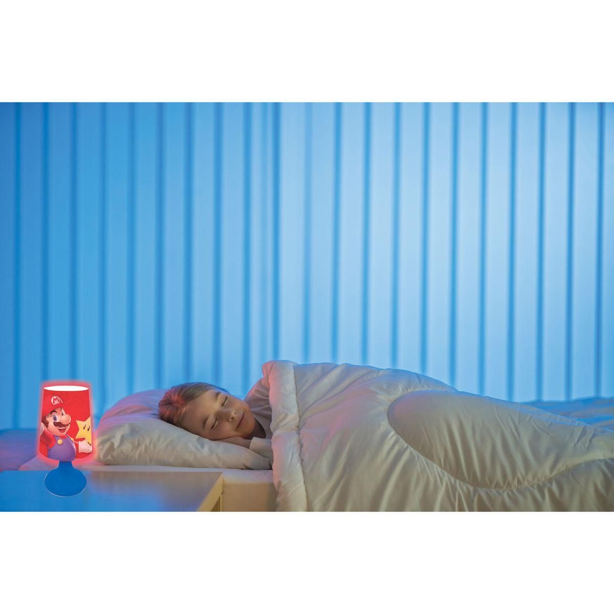 Lexibook Mini lampe de chevet veilleuse sans fil Super Mario