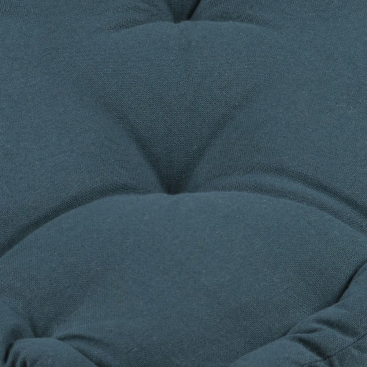 STOF Coussin de sol 45x45x10 cm Duo cobalt lin 100% coton