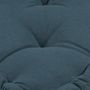 Voir la diapositive 3 : STOF Coussin de sol 45x45x10 cm Duo cobalt lin 100% coton