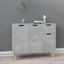 Voir la diapositive 1 : VIDAXL Buffet gris beton 90x30x72 cm bois d'ingenierie