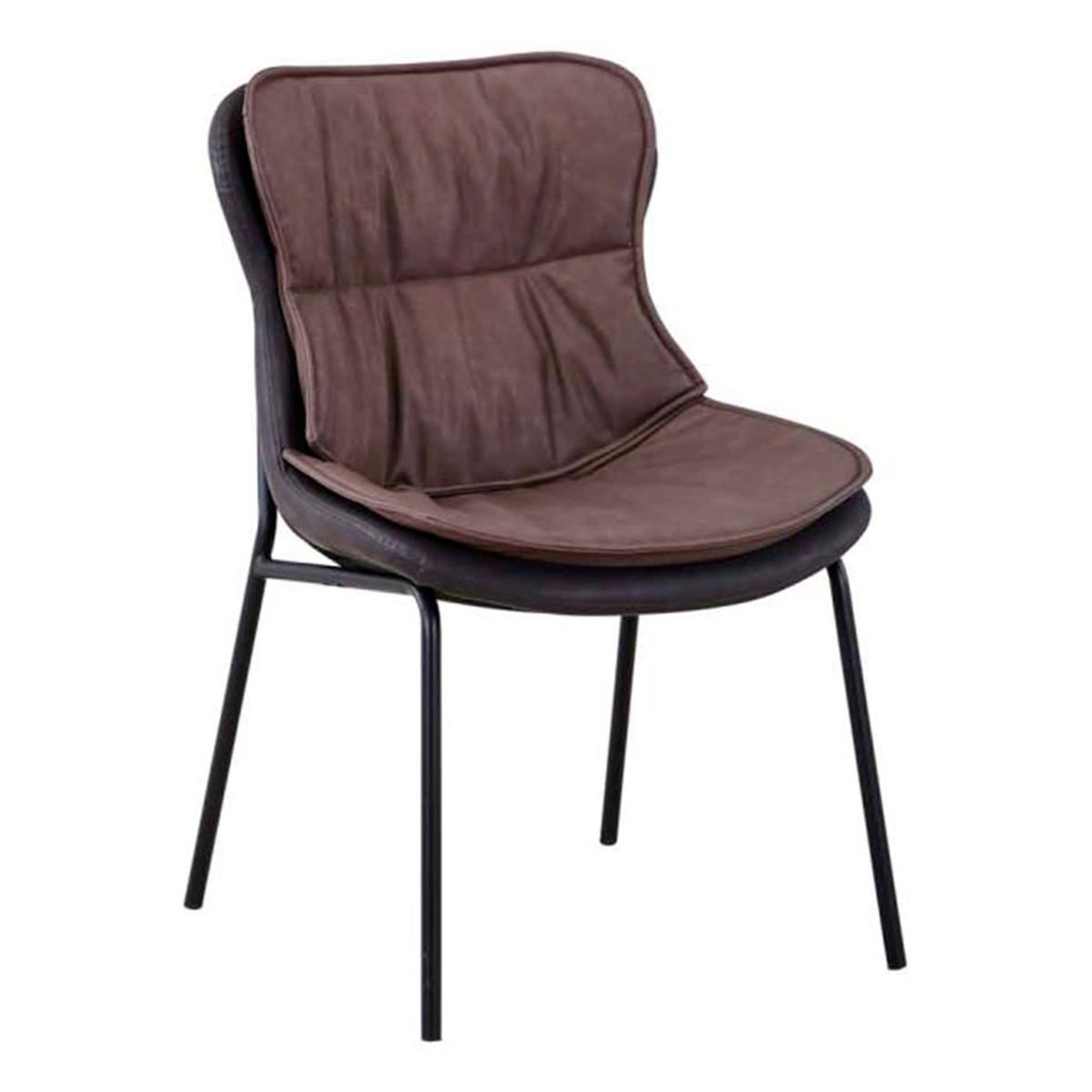 Paris Prix Chaise design  brady  84cm marron clair & foncé