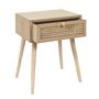 Voir la diapositive 4 : The Home Deco Factory Table de chevet cannage 1 tiroir