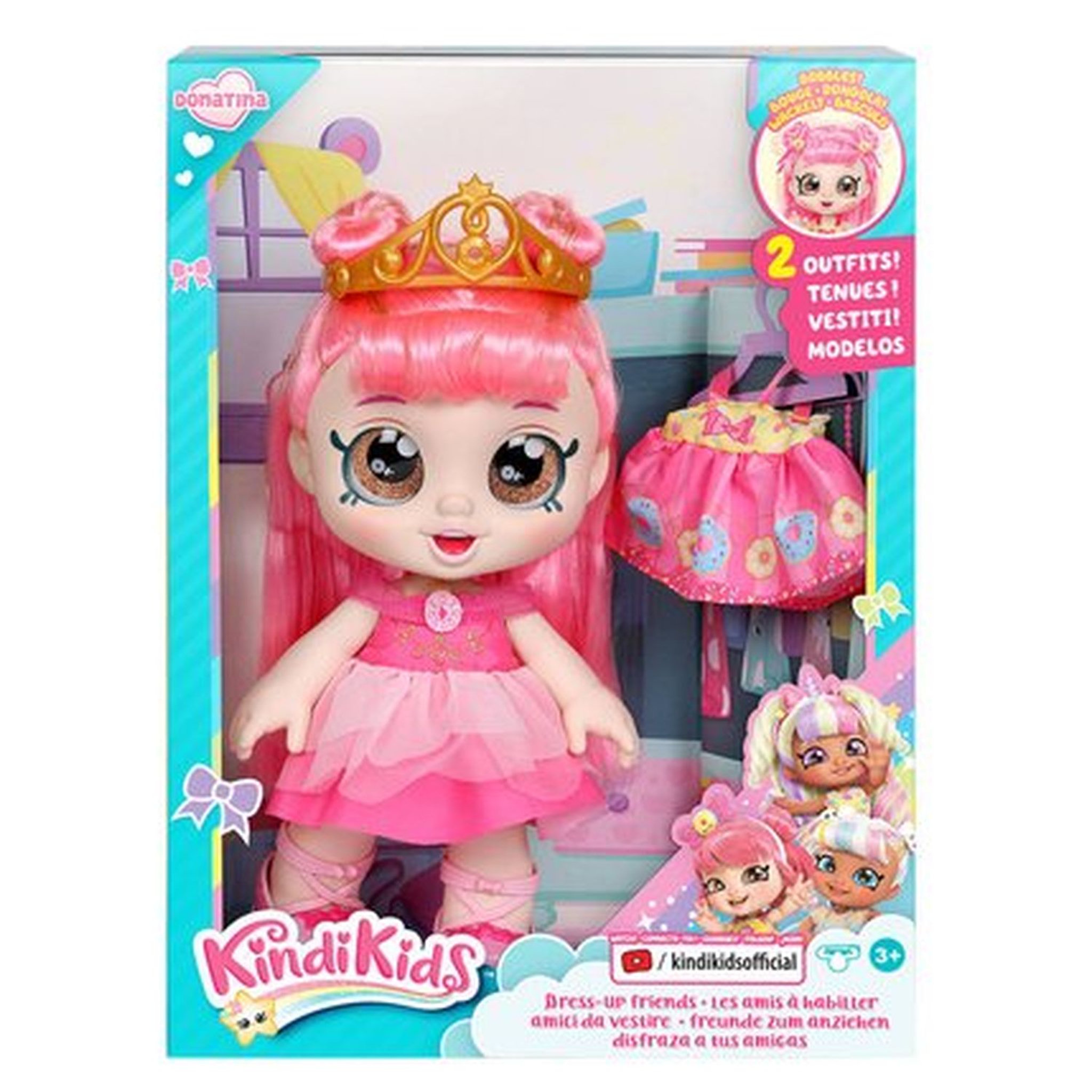 Voir la diapositive 2 : MOOSE TOYS Poupée Kindy Kids - Donatina