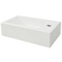 Voir la diapositive 3 : VIDAXL Vasque + trou de robinet Ceramique Blanc 46 x 25,5 x 12 cm
