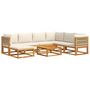 Voir la diapositive 2 : VIDAXL Salon de jardin avec coussins 8 pcs bois massif d'acacia