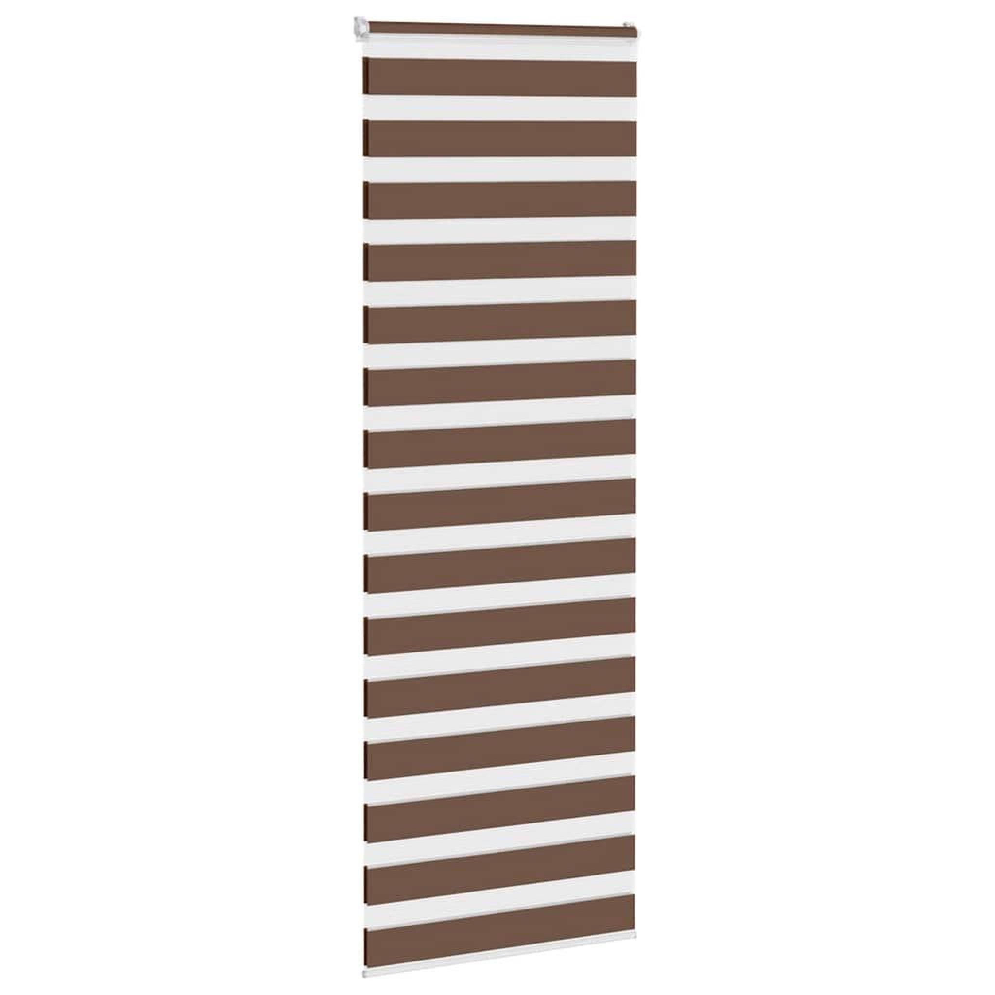 Voir la diapositive 3 : VIDAXL Store zebre marron 85x200 cm largeur du tissu 80,9 cm polyester