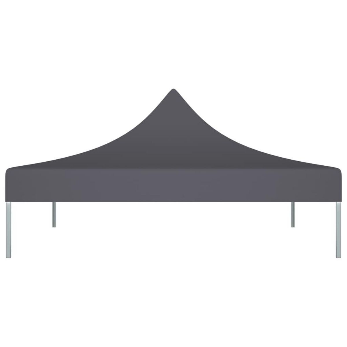 VIDAXL Toit de tente de reception 2x2 m Anthracite 270 g/m^2