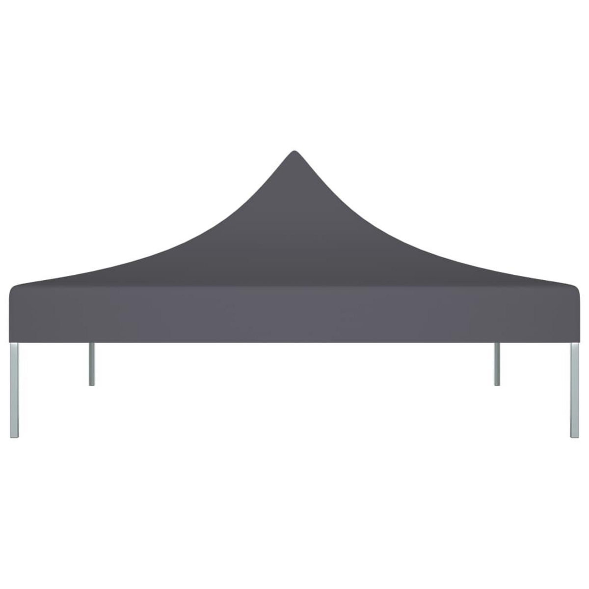 VIDAXL Toit de tente de reception 2x2 m Anthracite 270 g/m^2