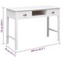 Voir la diapositive 6 : VIDAXL Buffet Blanc 108x45x76 cm Bois de Paulownia massif