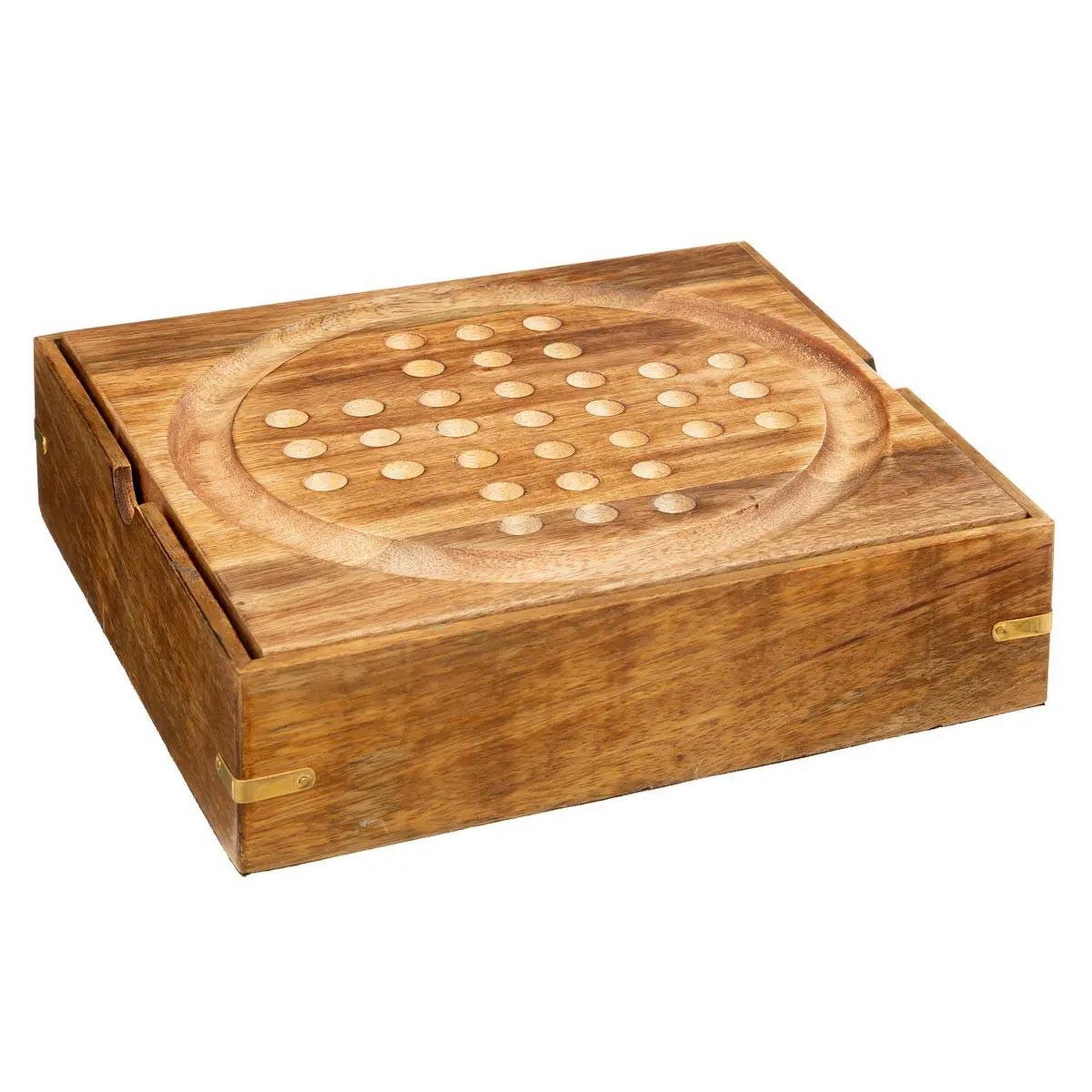 Voir la diapositive 4 : ATMOSPHERA Plateau multi-jeux en bois déco  ines  23cm marron