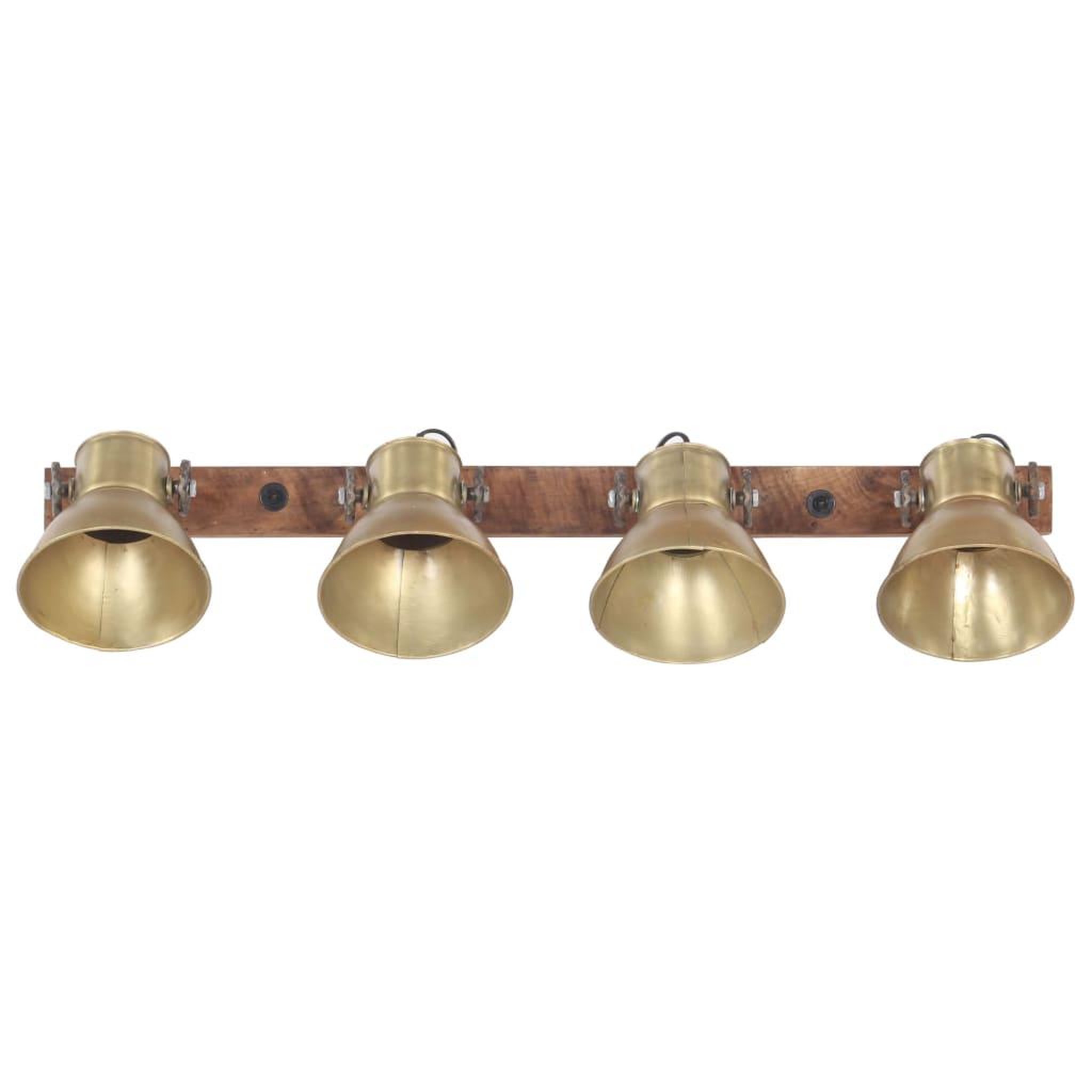 Voir la diapositive 3 : VIDAXL Lampe murale industrielle Laiton 90x25 cm E27
