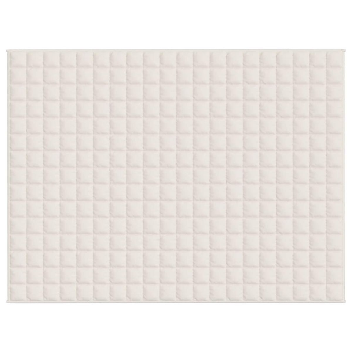 VIDAXL Couverture lestee Creme clair 150x200 cm 7 kg Tissu