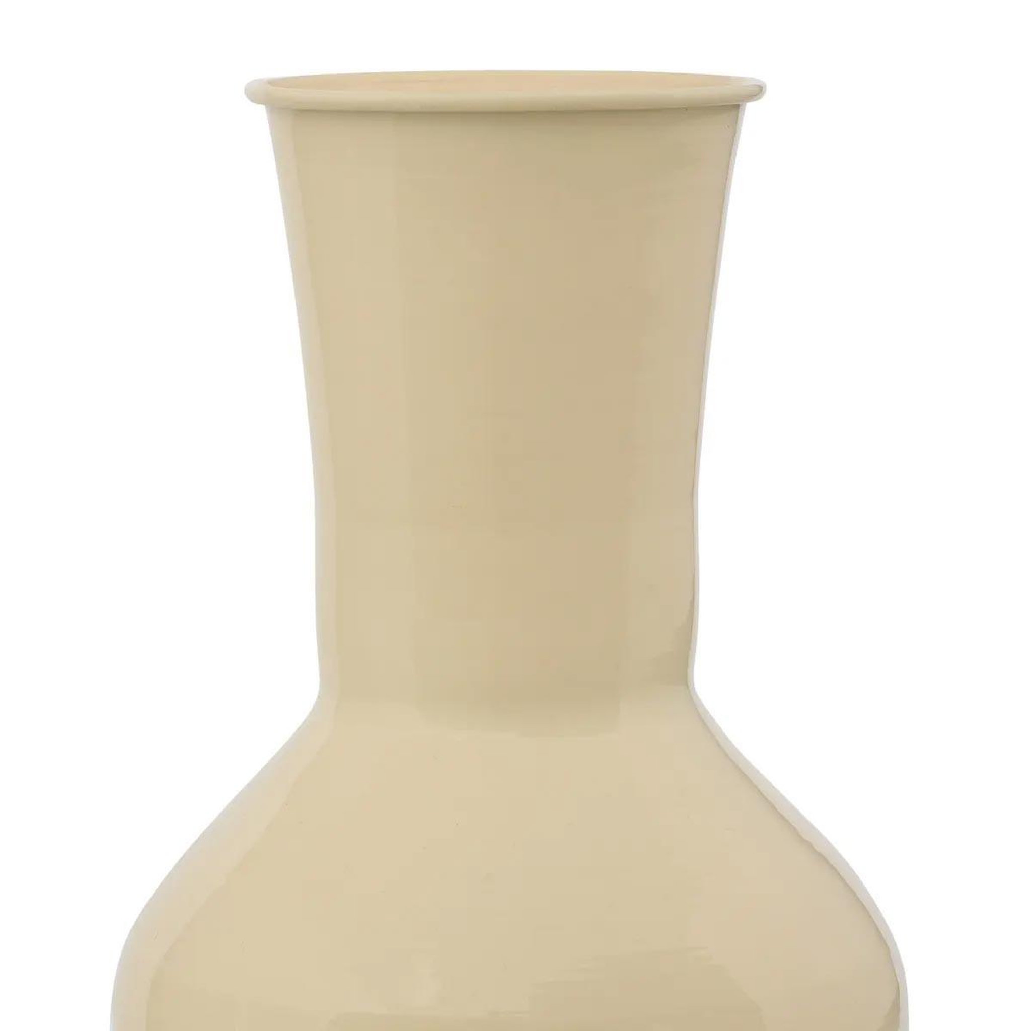 Voir la diapositive 2 : ATMOSPHERA Vase déco en métal  kian  20cm jaune