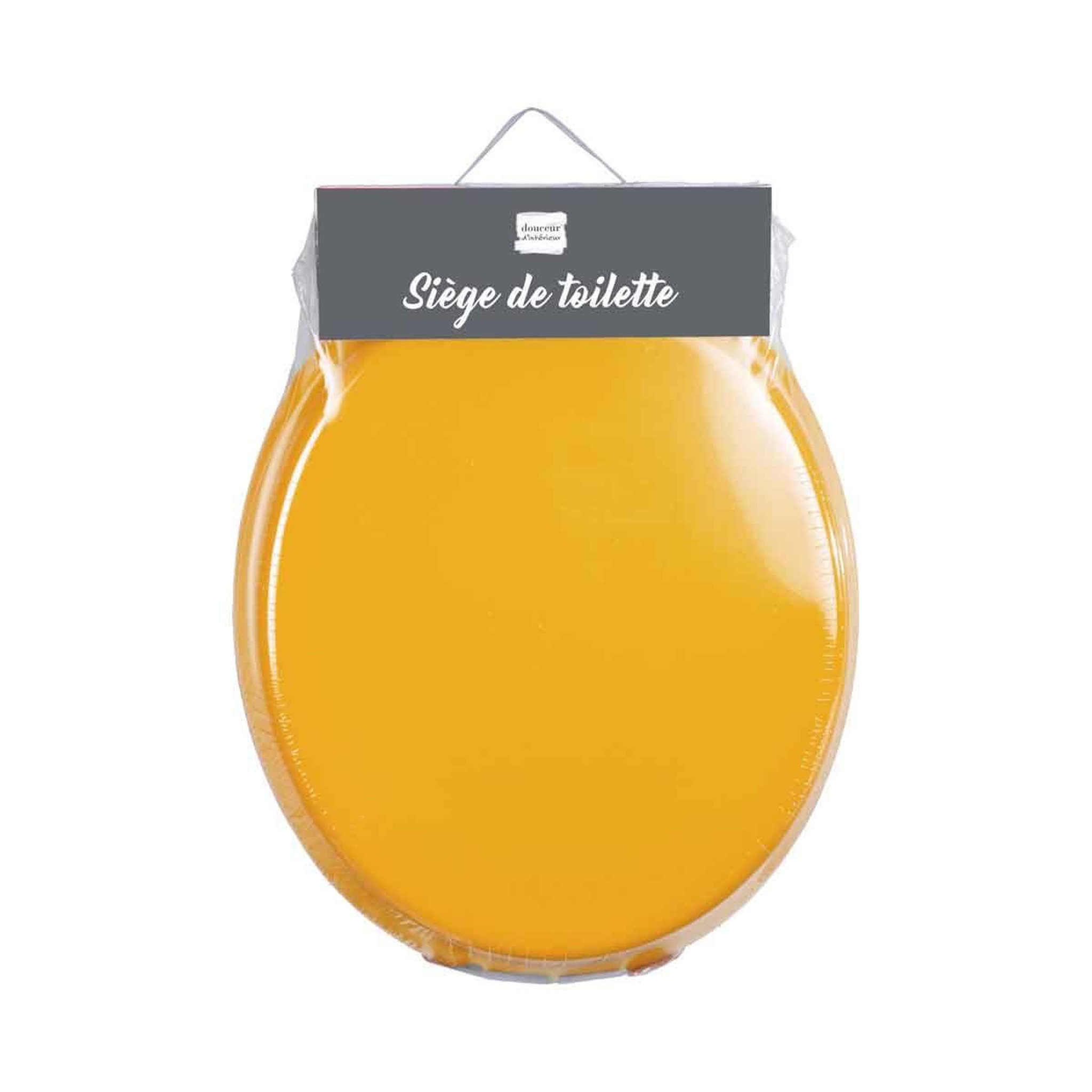 Voir la diapositive 2 : Douceur d'Intérieur Abattant wc uni  vitamine  47cm ocre