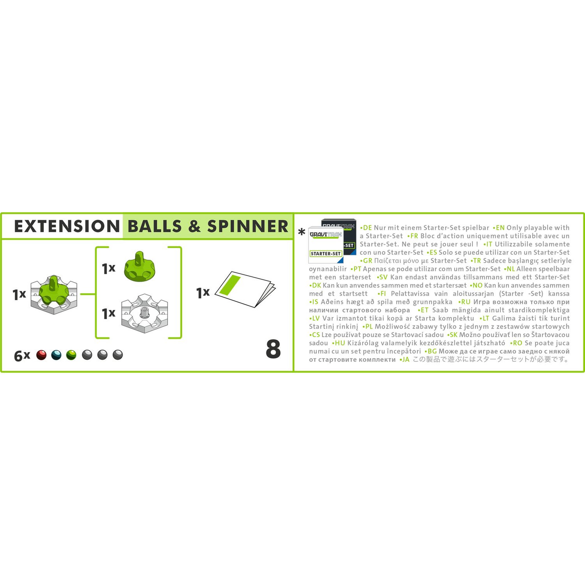 Voir la diapositive 7 : RAVENSBURGER Jeu de construction GraviTrax - Bloc d'action Balls et Spinner