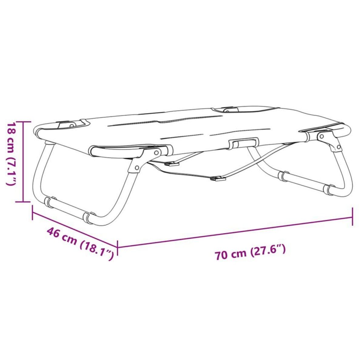 VIDAXL Lit pour chien pliable anthracite tissu Oxford et acier