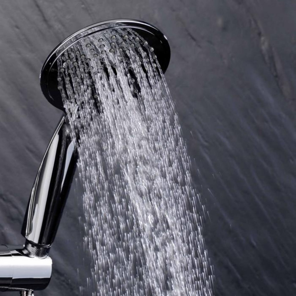 Paris Prix Ensemble Barre de Douche & Pommeau  5 Positions  24cm Argent