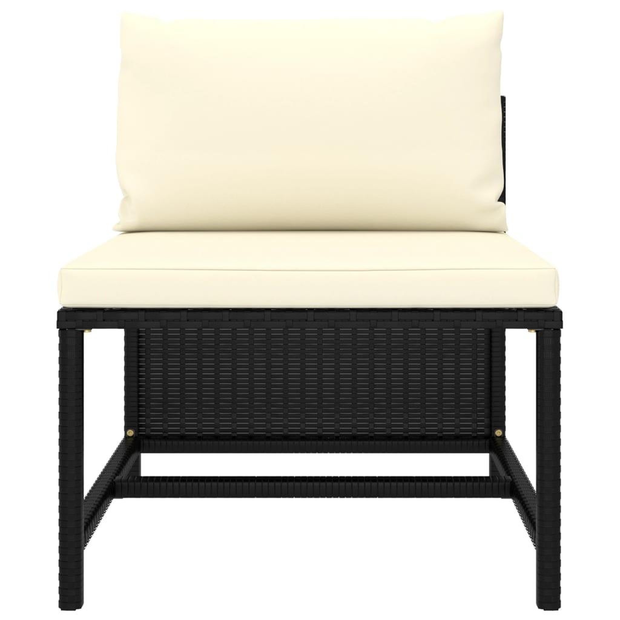Voir la diapositive 5 : VIDAXL Salon de jardin 9 pcs avec coussins resine tressee noir