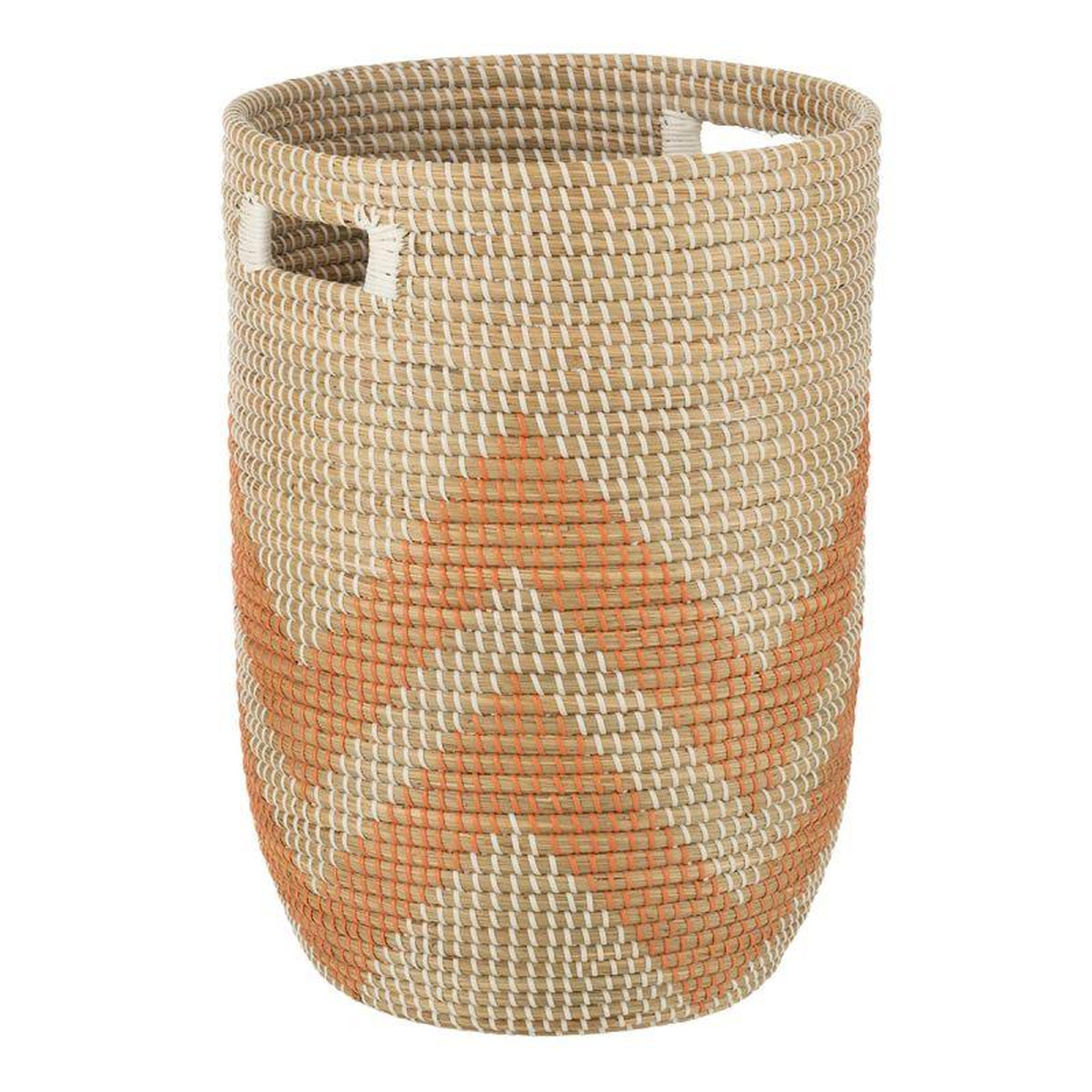 Voir la diapositive 2 : Paris Prix Lot de 3 Paniers de Rangement en Jonc  Colby  56cm Orange