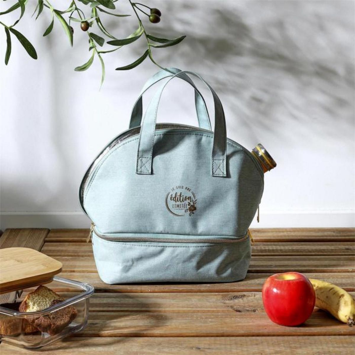 Paris Prix Sac Fraîcheur 2 Compartiments  Lady Boss  27cm Bleu