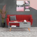 VIDAXL Table basse Gris beton 100x49,5x43 cm Bois d'ingenierie