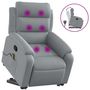 Voir la diapositive 2 : VIDAXL Fauteuil de massage inclinable Gris clair Tissu
