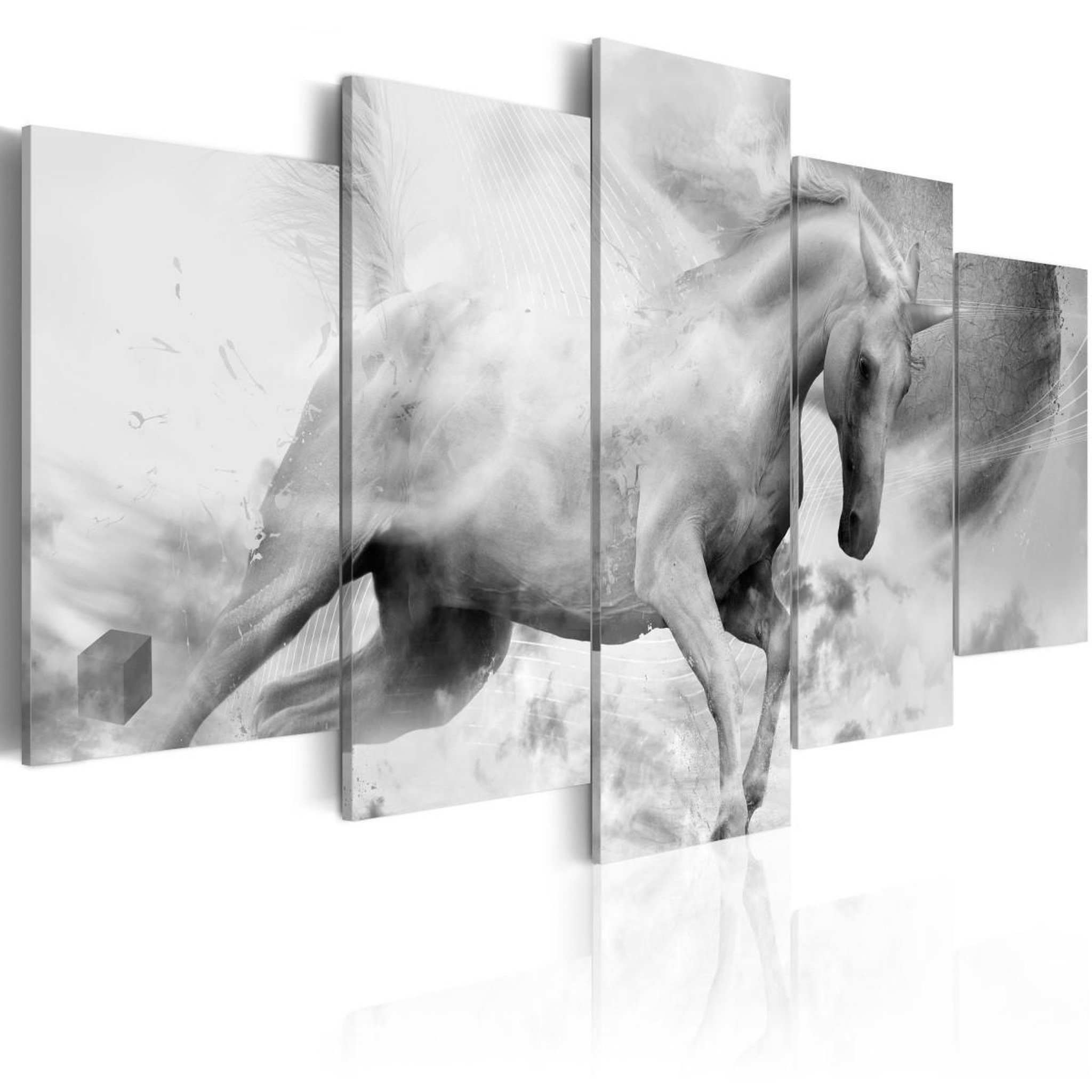 Paris Prix Tableau imprimé  la dernière licorne. Coloris disponibles : Multicolore