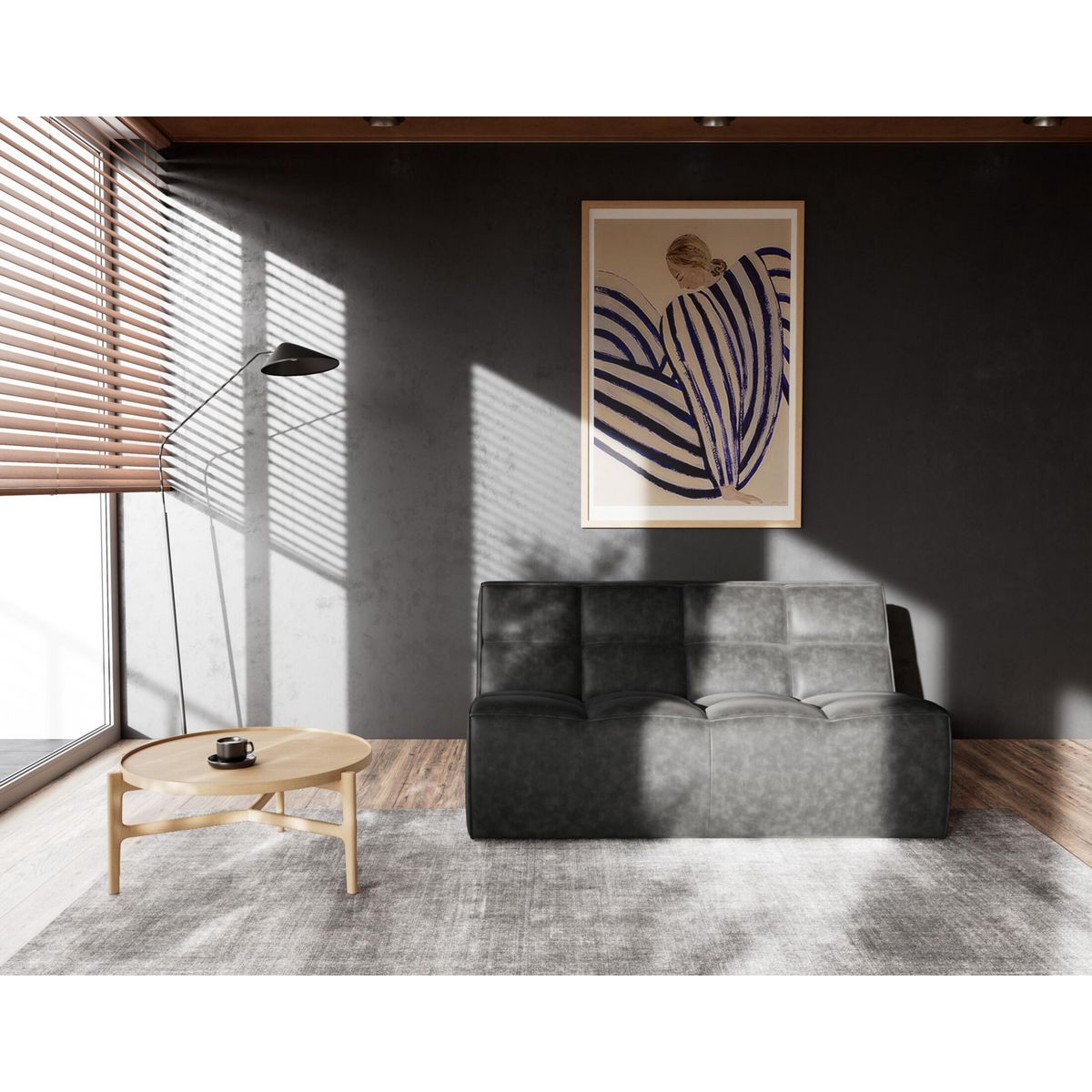 LISA DESIGN Alya - canapé 2 places en simili