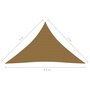 VIDAXL Voile d'ombrage 160 g/m^2 Taupe 3x3x4,2 m PEHD