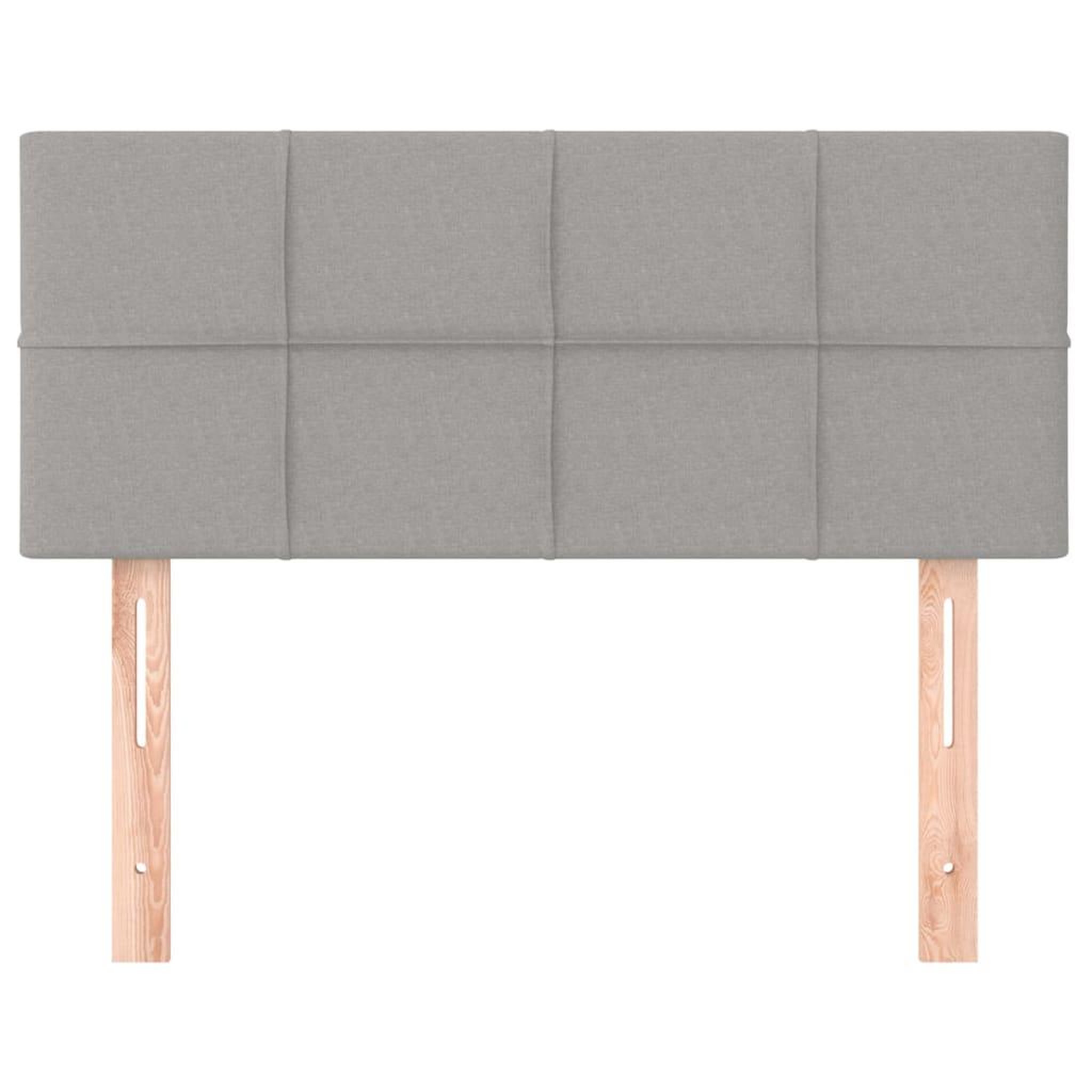 Voir la diapositive 3 : VIDAXL Tete de lit Gris clair 80x5x78/88 cm Tissu