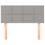 Voir la diapositive 3 : VIDAXL Tete de lit Gris clair 80x5x78/88 cm Tissu