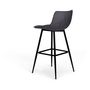 Voir la diapositive 3 : Lot de 4 tabourets chaises de bar assise velour pieds métal SIA