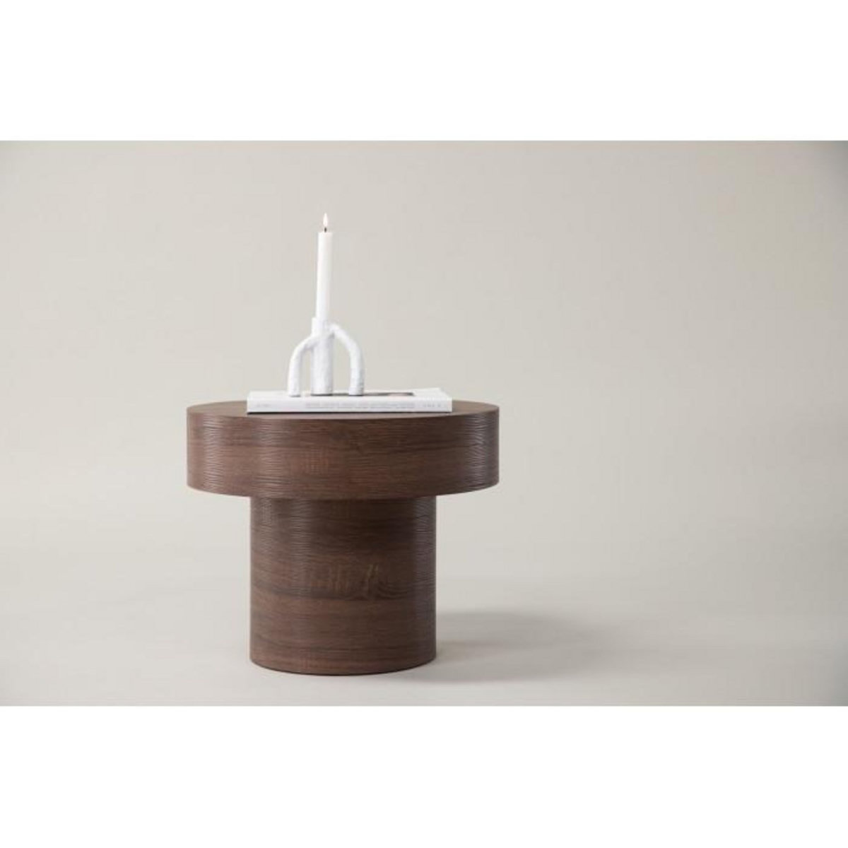 Paris Prix Table d'Appoint Design  Malung  50cm Marron