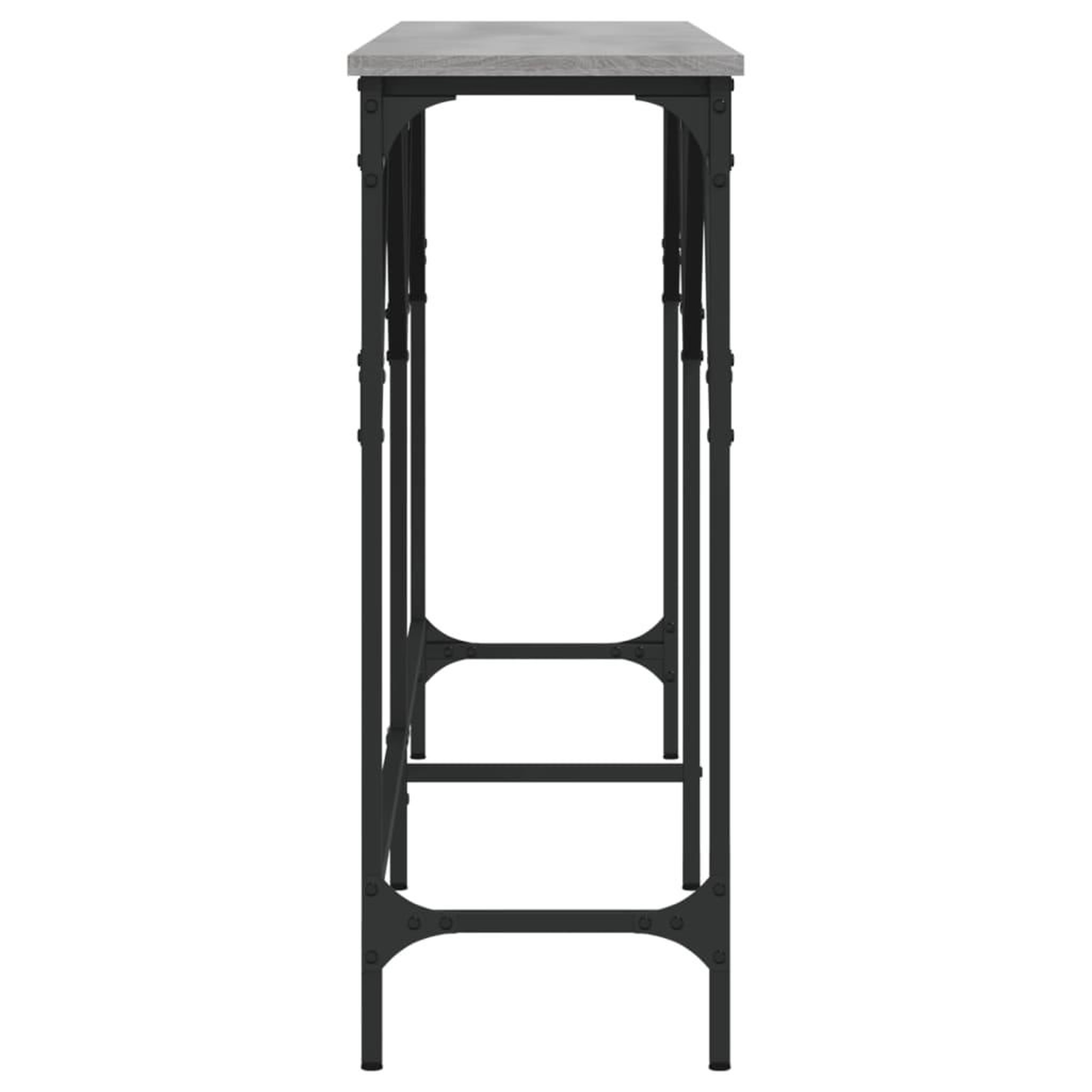 Voir la diapositive 5 : VIDAXL Table console sonoma gris 180x29x75 cm bois d'ingenierie