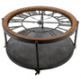 Voir la diapositive 1 : ATMOSPHERA Table Basse Ronde en Métal  Chrono  89cm Noir