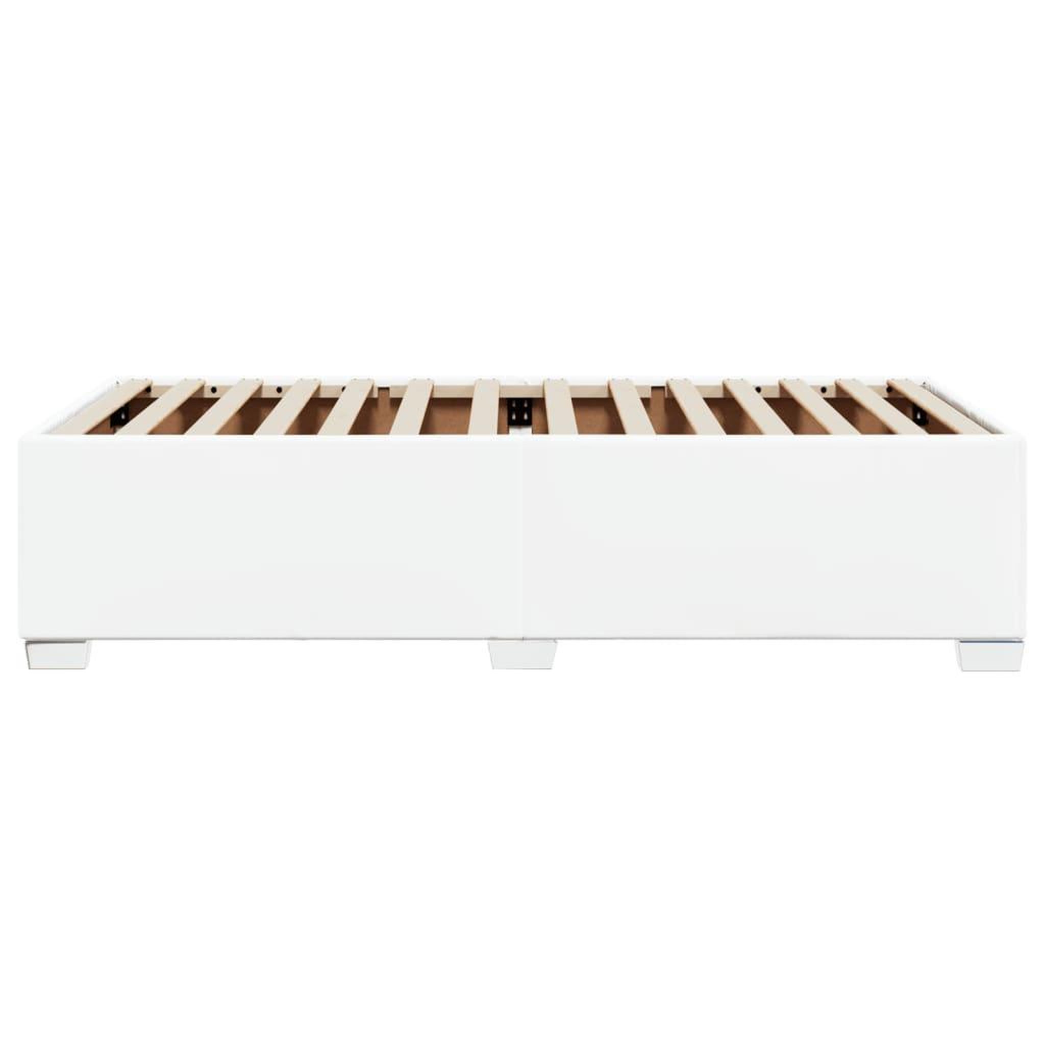 Voir la diapositive 5 : VIDAXL Cadre de lit sans matelas blanc 100x200 cm similicuir