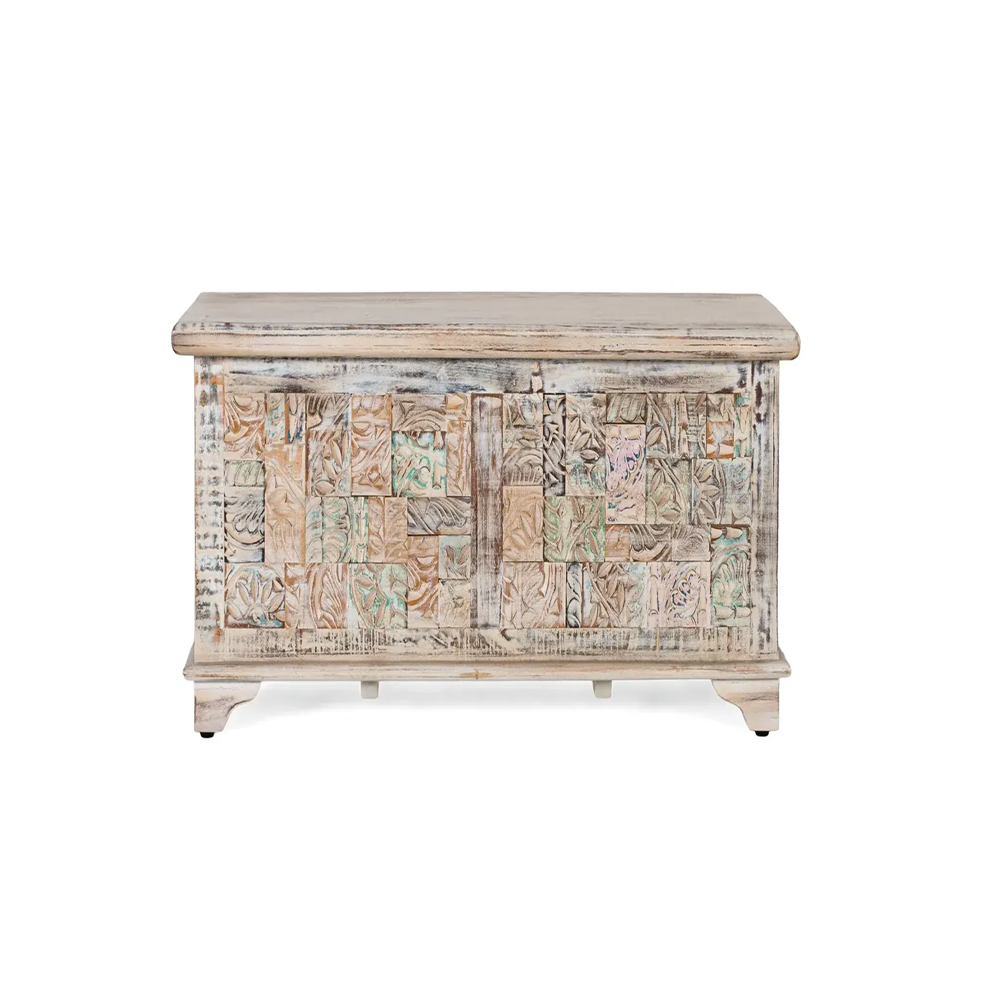 GINER Y COLOMER SL Coffre en bois de manguier 105 cm style rustique méditerranéen