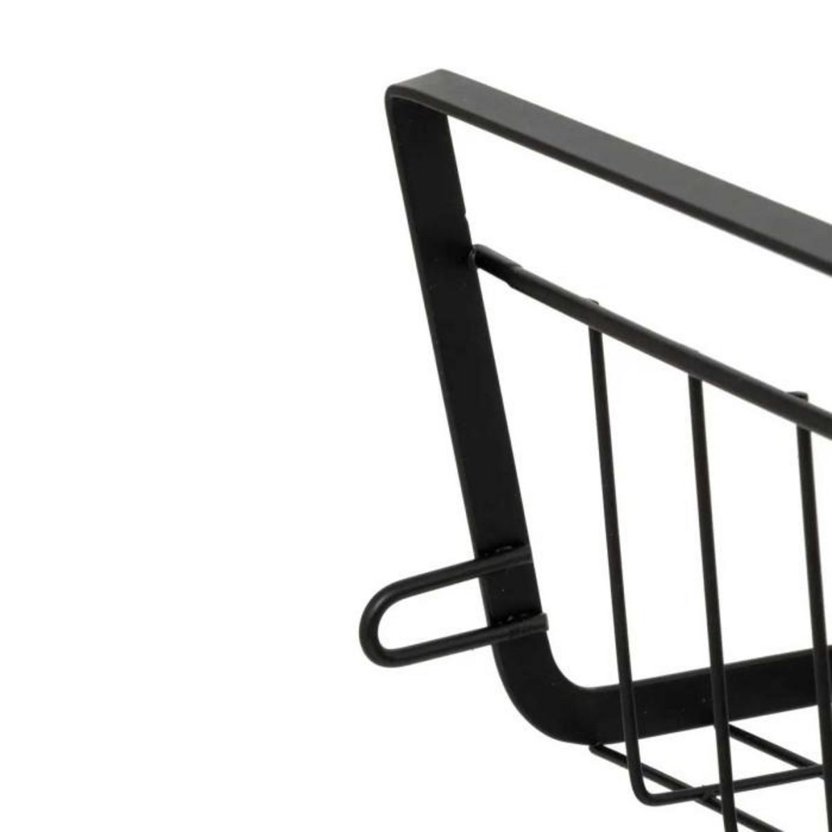 FIVE Panier à Suspendre en Métal  Dressing  31cm Noir