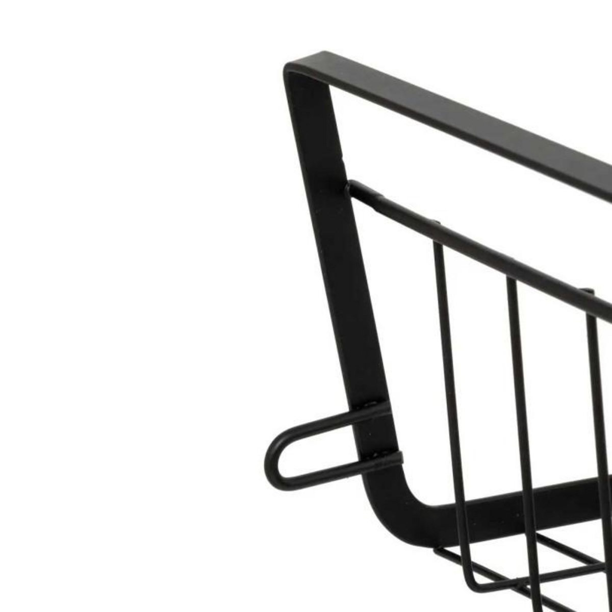 FIVE Panier à Suspendre en Métal  Dressing  31cm Noir