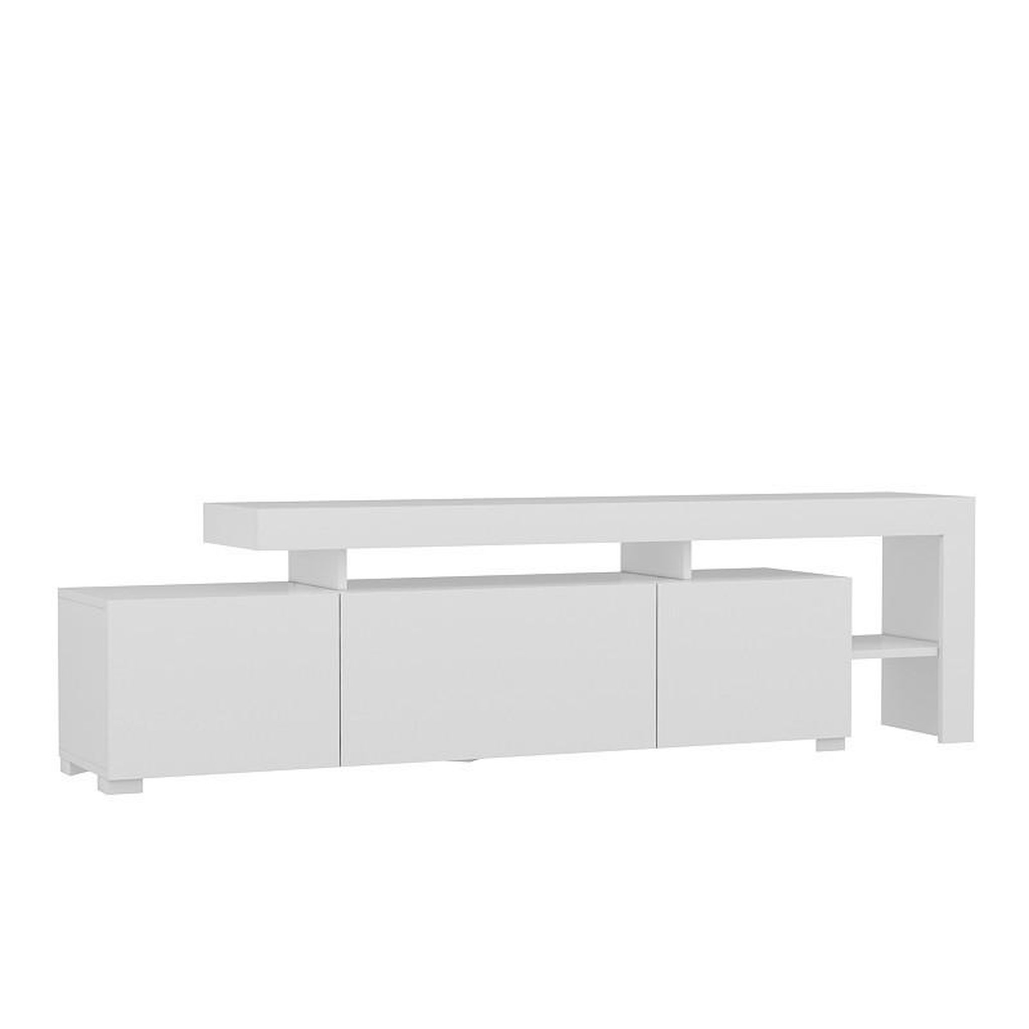 Habitat et Jardin Meuble tv en bois  beliz  192 x 37 x 53 cm - blanc
