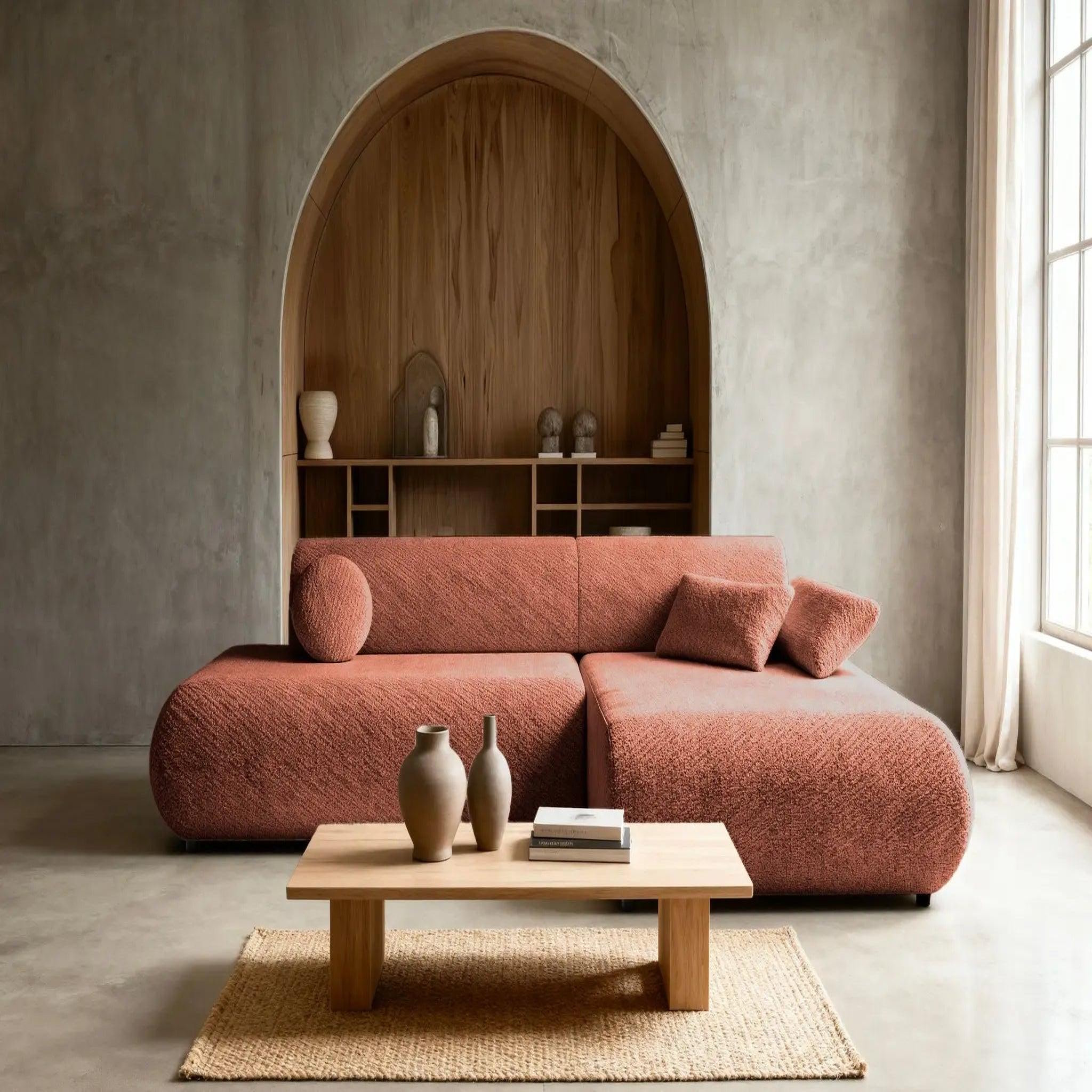 Voir la diapositive 6 : CASANOVA PARIS Levi - canapé d'angle convertible tissu lisse