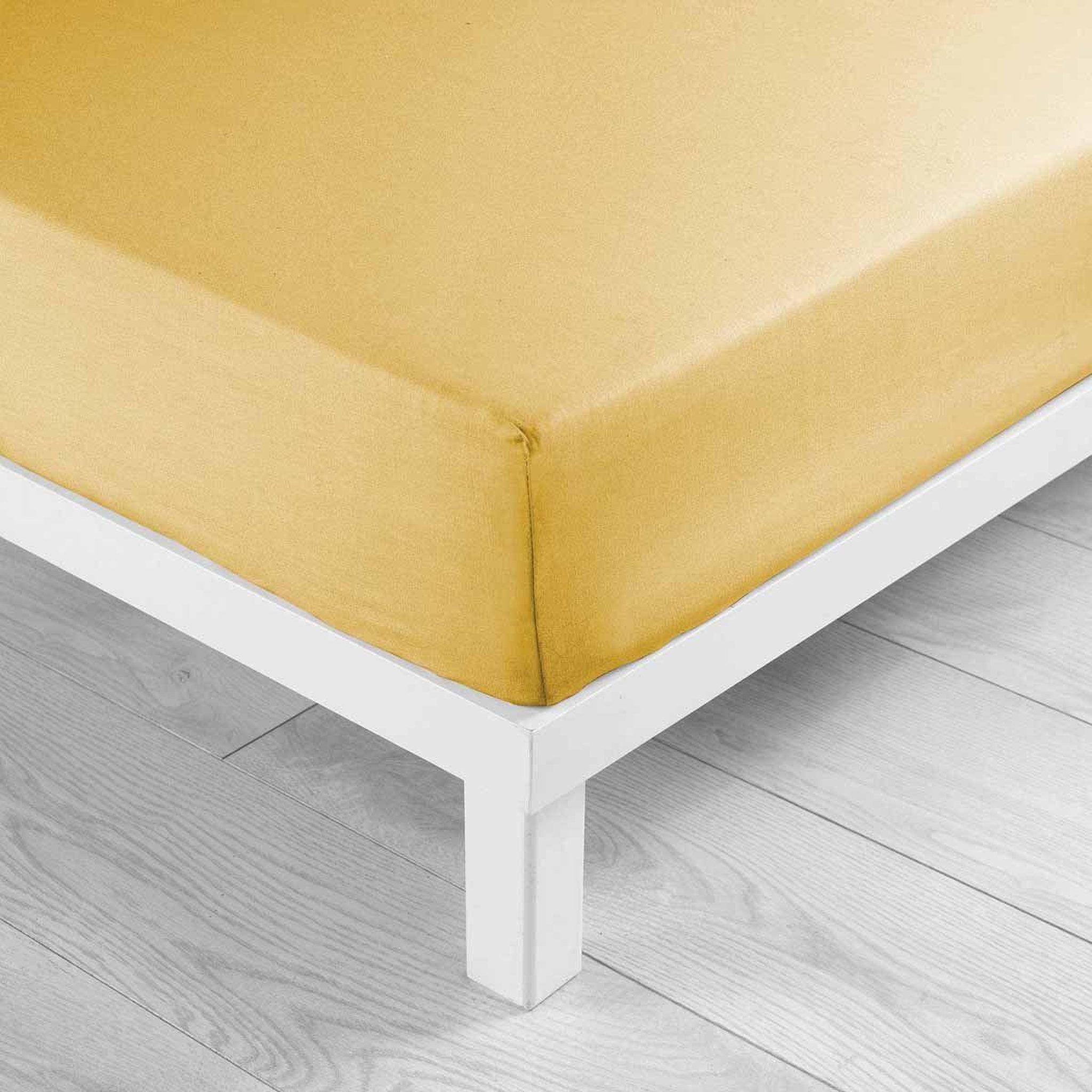Voir la diapositive 3 : Douceur d'Intérieur Drap housse microfibre  oscar  140x190cm miel