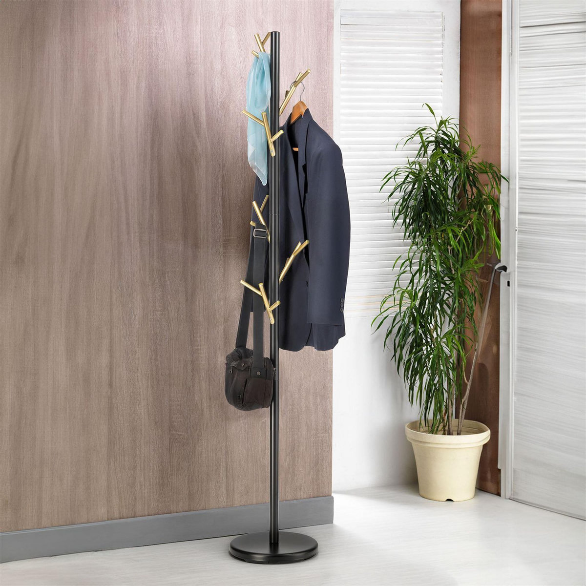 IDIMEX Porte-manteaux ZENO, en métal laqué