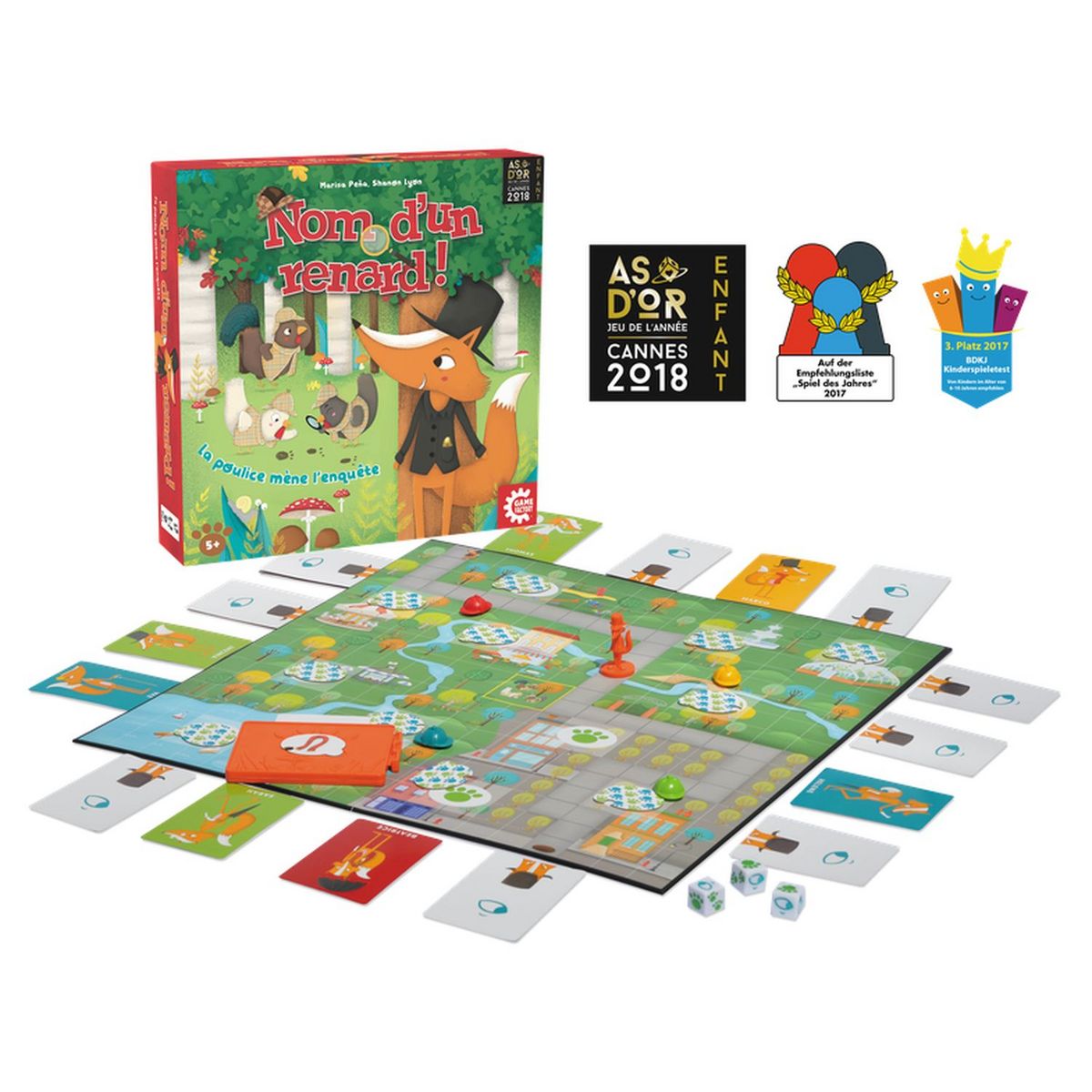 CARTAMUNDI Jeu Nom d'un renard - La poulice mène l'enquête