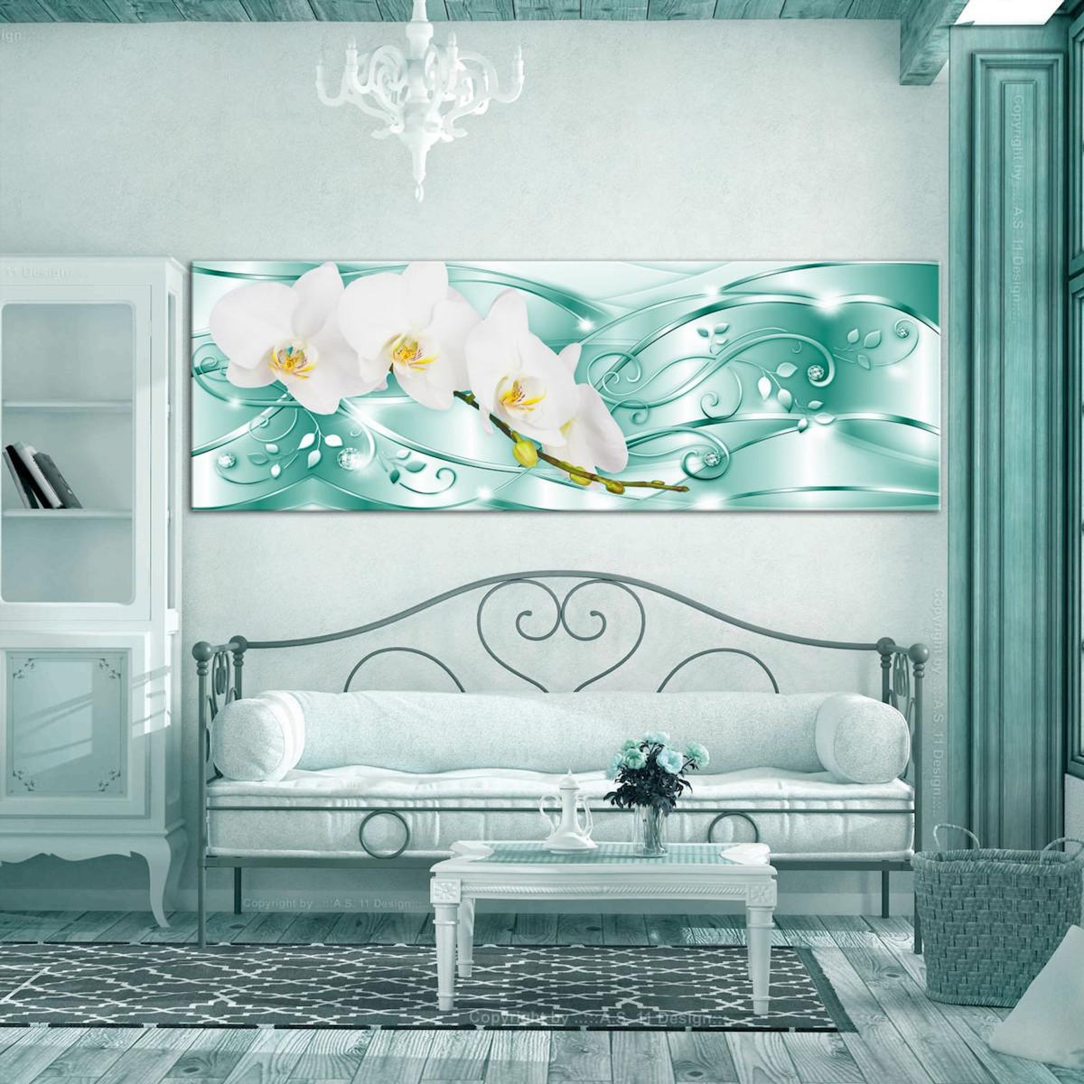 Paris Prix Tableau Imprimé  Flowering Narrow Green