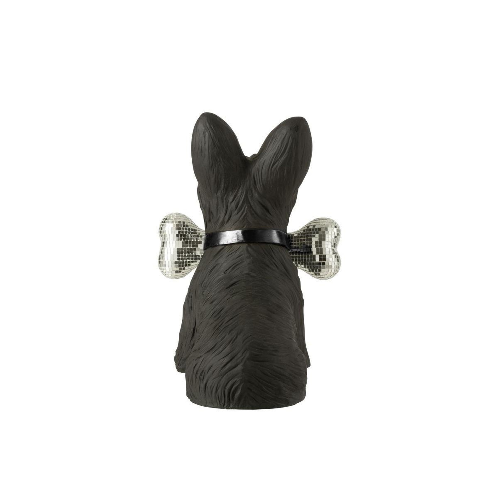 Voir la diapositive 5 : J-LINE Statuette terrier écossais  disco  39cm noir